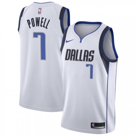 Dres Dallas Mavericks Dwight Powell 7 Nike 2022-23 Association Edition Bijela Swingman